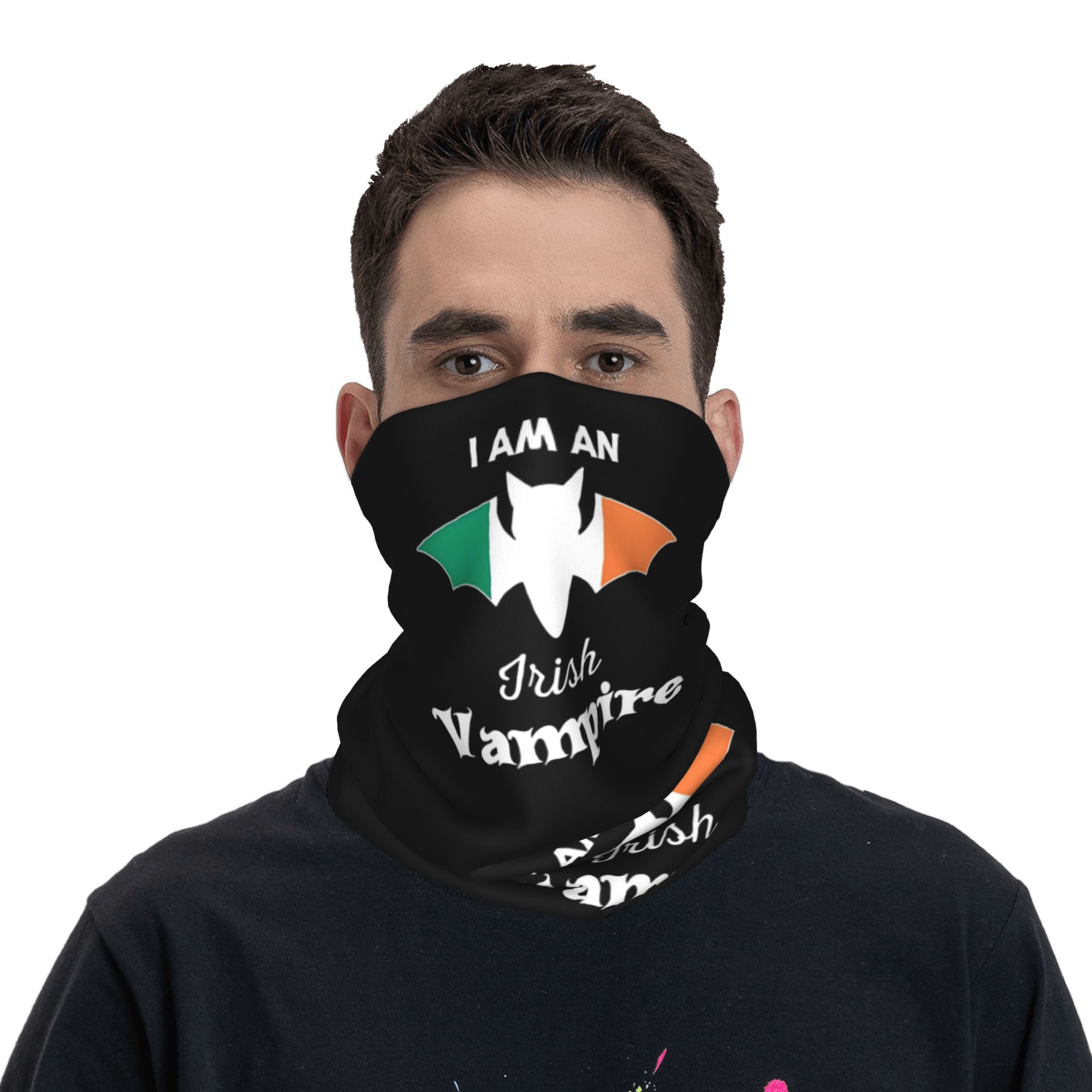 Vampire Ireland Flag Halloween Scarf Balaclava – Breathabl Vampire Ireland Flag Halloween Scarf Balaclava – Breathabl - Image 2