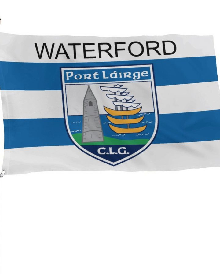 Waterford GAA Flag – County Colours and Crest