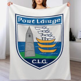 Waterford GAA Plush Blanket – 50x60" Soft County Throw (White or Black Background)