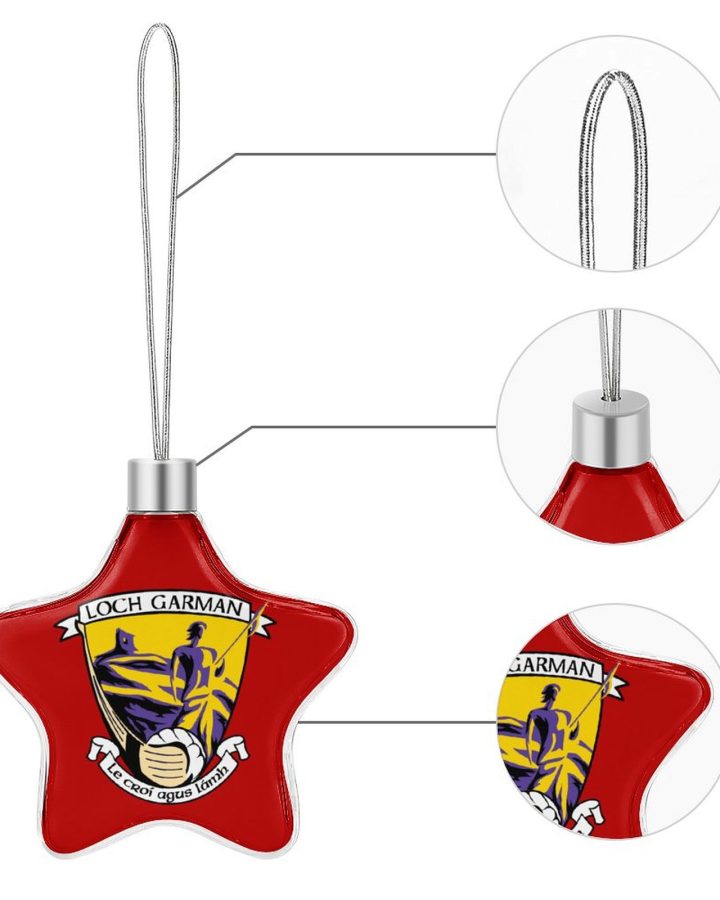 Wexford GAA Star-shaped Christmas Ornament