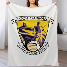 Wexford GAA Plush Blanket – 50x60" Soft County Throw (White or Black Background)