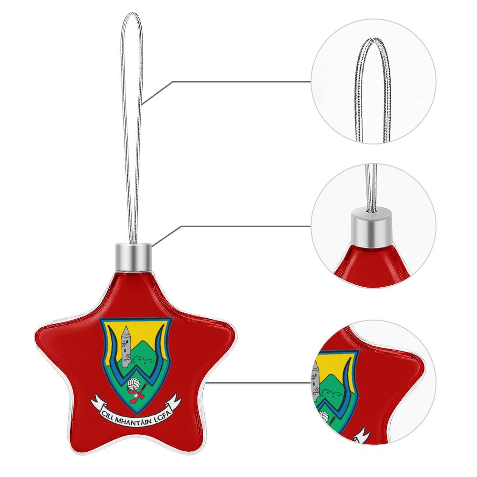 Wicklow GAA Star-shaped Christmas Ornament Wicklow GAA Star-shaped Christmas Ornament