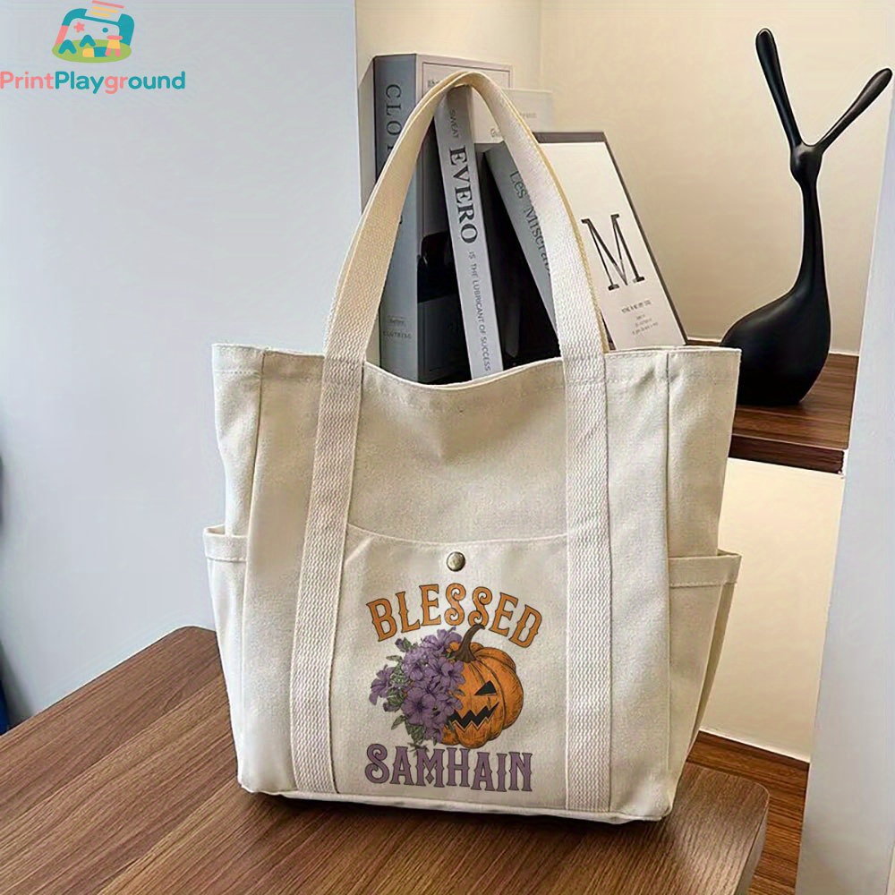 Women's Lazy-Chic Blessed Samhain Tote Bag Women's Lazy-Chic Blessed Samhain Tote Bag