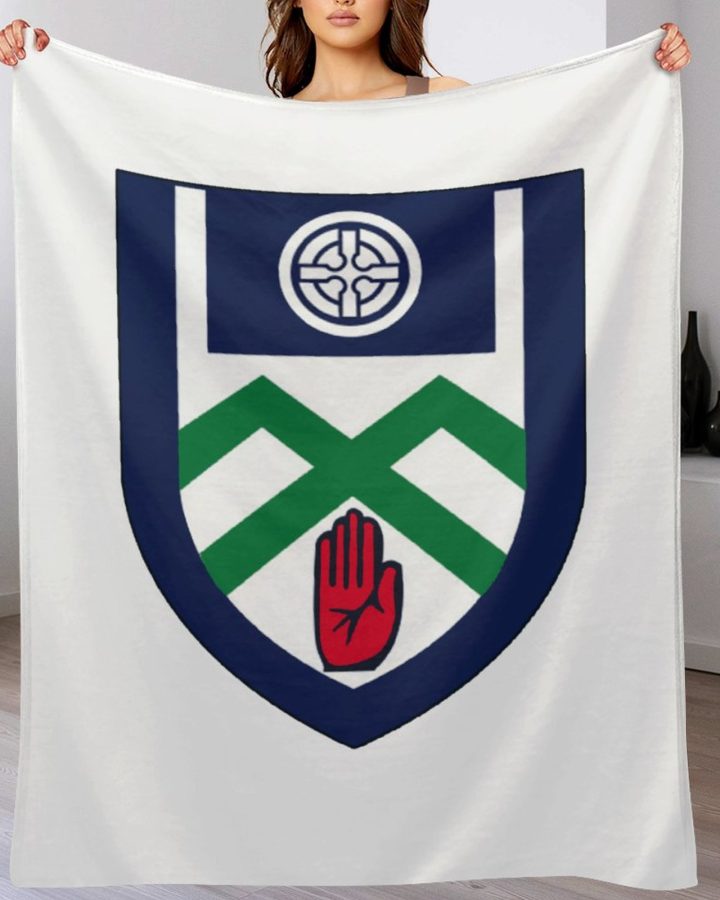 Monaghan GAA Plush Blanket – 50x60" Soft County Throw (White or Black Background)