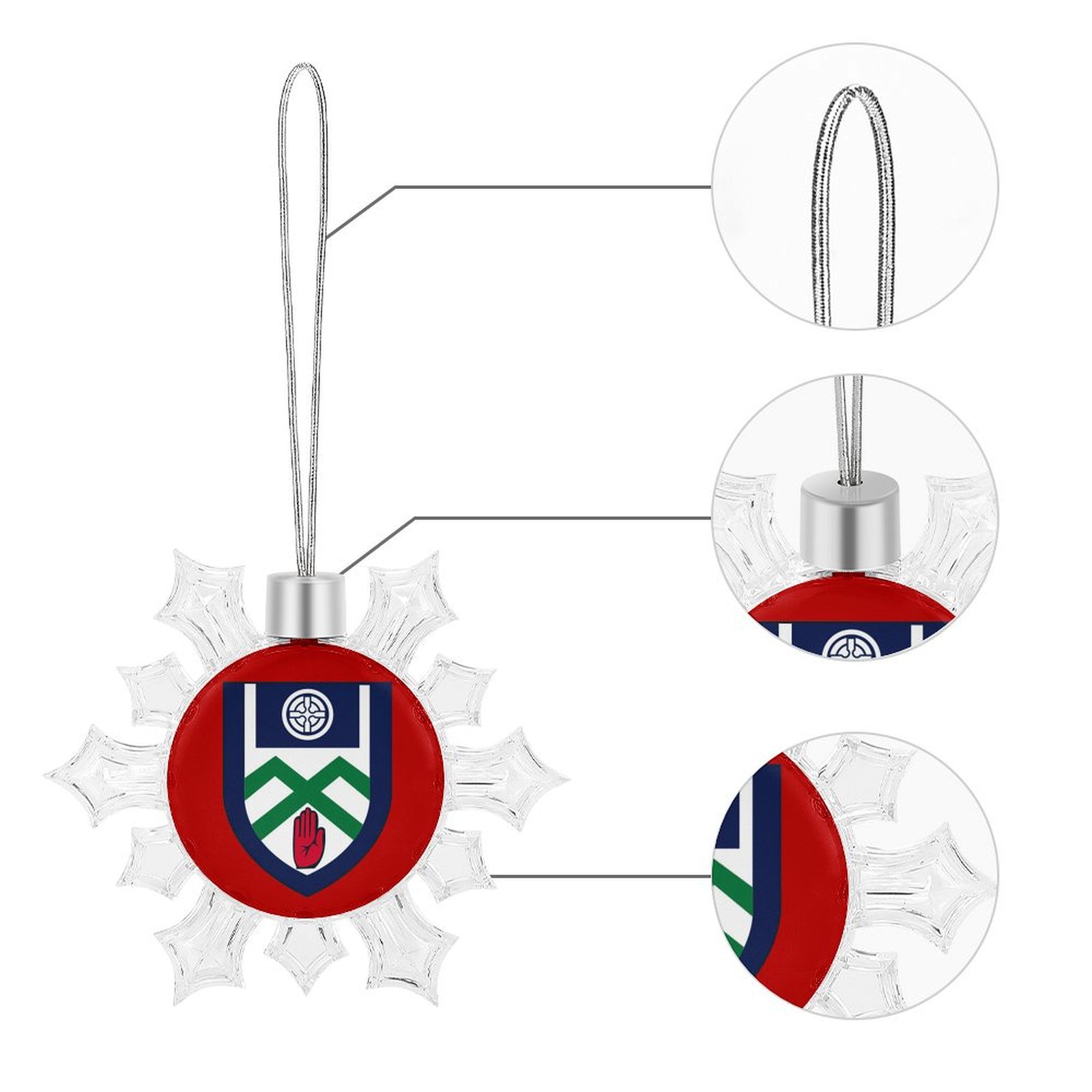 Monaghan GAA Irish Christmas Snowflake Ornament Monaghan GAA Irish Christmas Snowflake Ornament