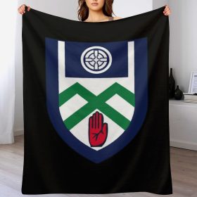 Monaghan GAA Plush Blanket – 50x60" Soft County Throw (White or Black Background) Monaghan GAA Plush Blanket