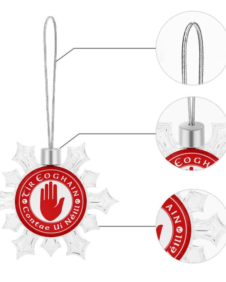 Tyrone GAA Irish Christmas Snowflake Ornament