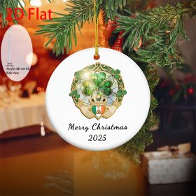 2D Irish Christmas Ornaments – Flat Acrylic Hanging Decoration 2D Irish Christmas Ornaments – Flat Acrylic Hanging Decoration