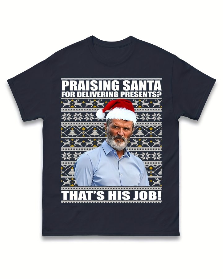 Roy Keane Santa Delivery Christmas T-Shirt