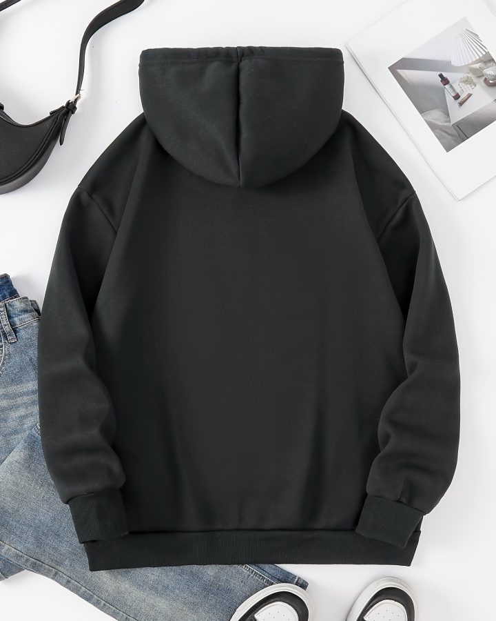Elf Print Fleece Hooded Jacket