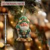 2D Irish Leprechaun Acrylic Ornament