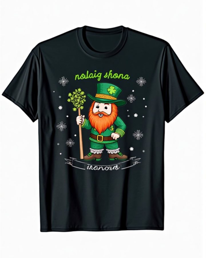 Irish Santa Claus Heavyweight Christmas T-Shirt