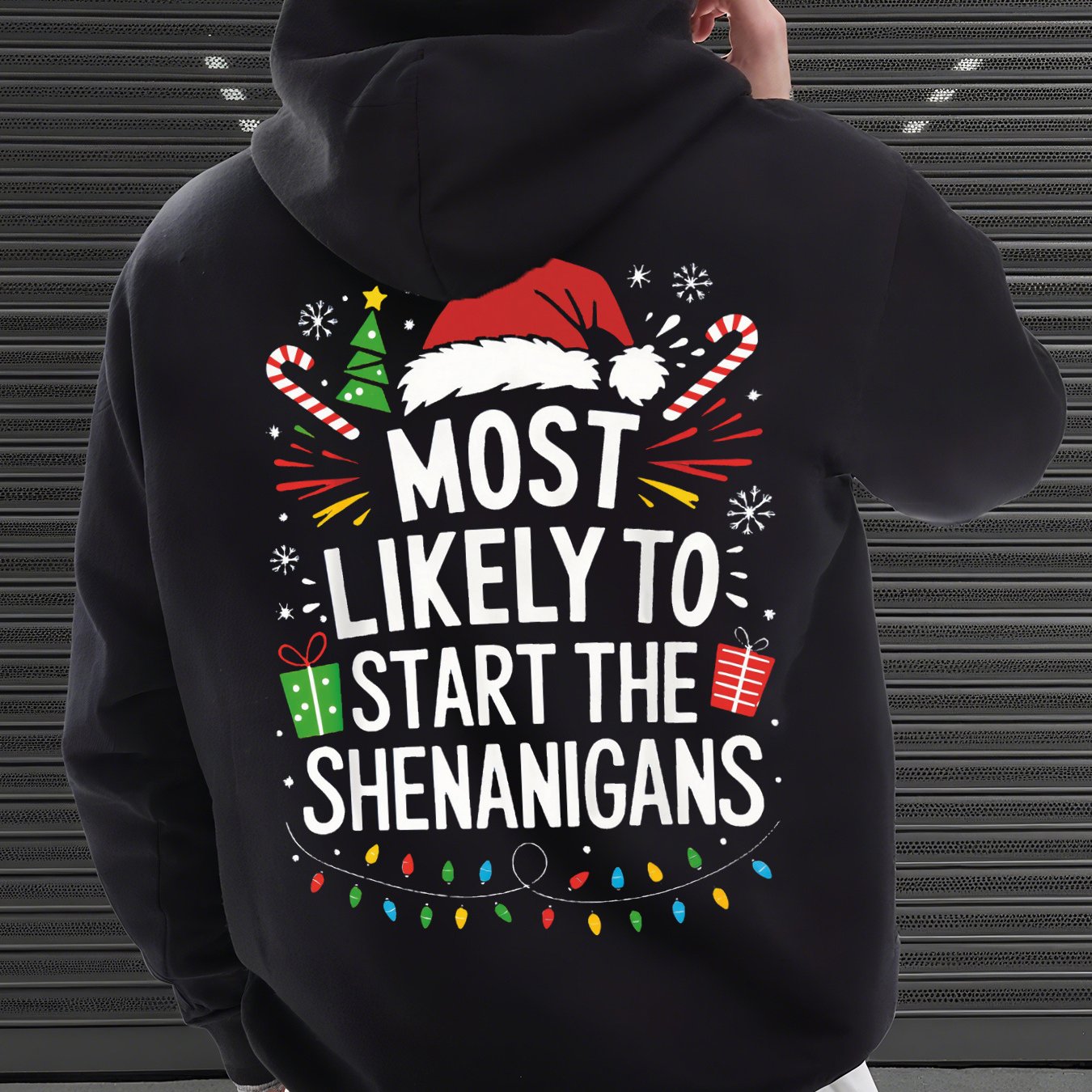 Funny Christmas Hooded Sweatshirt Funny Christmas Hooded Sweatshirt