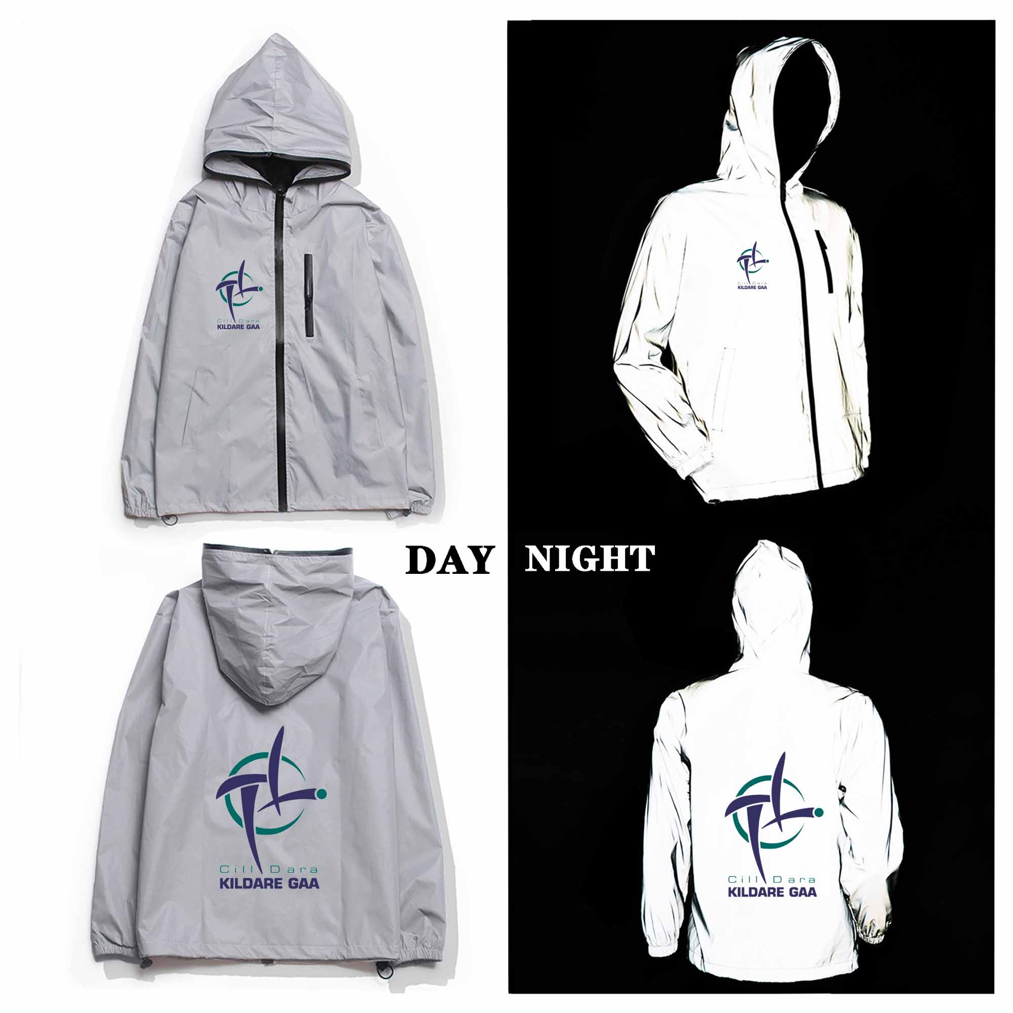 Kildare GAA Crest Reflective Jacket Kildare GAA Crest Reflective Jacket