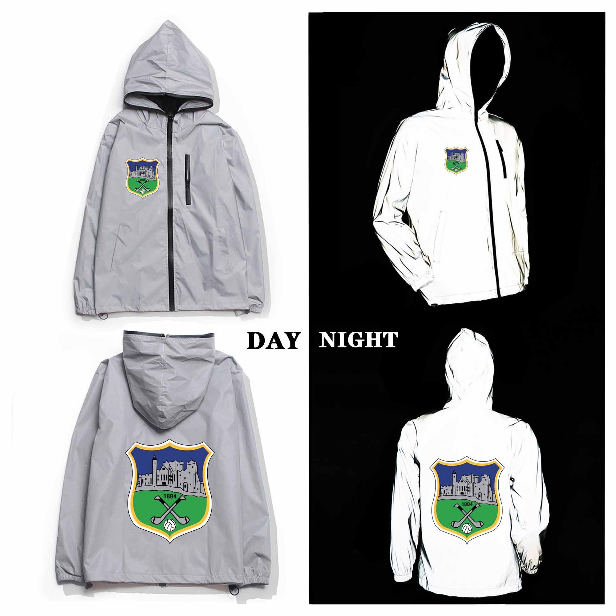 Tipperary GAA Crest Reflective Jacket Tipperary GAA Crest Reflective Jacket