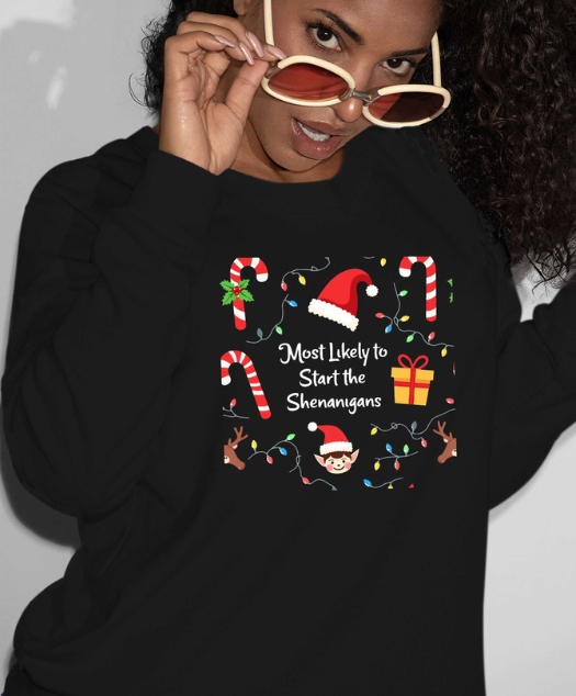 Irish Elf Christmas Sweatshirt Irish Elf Christmas Sweatshirt