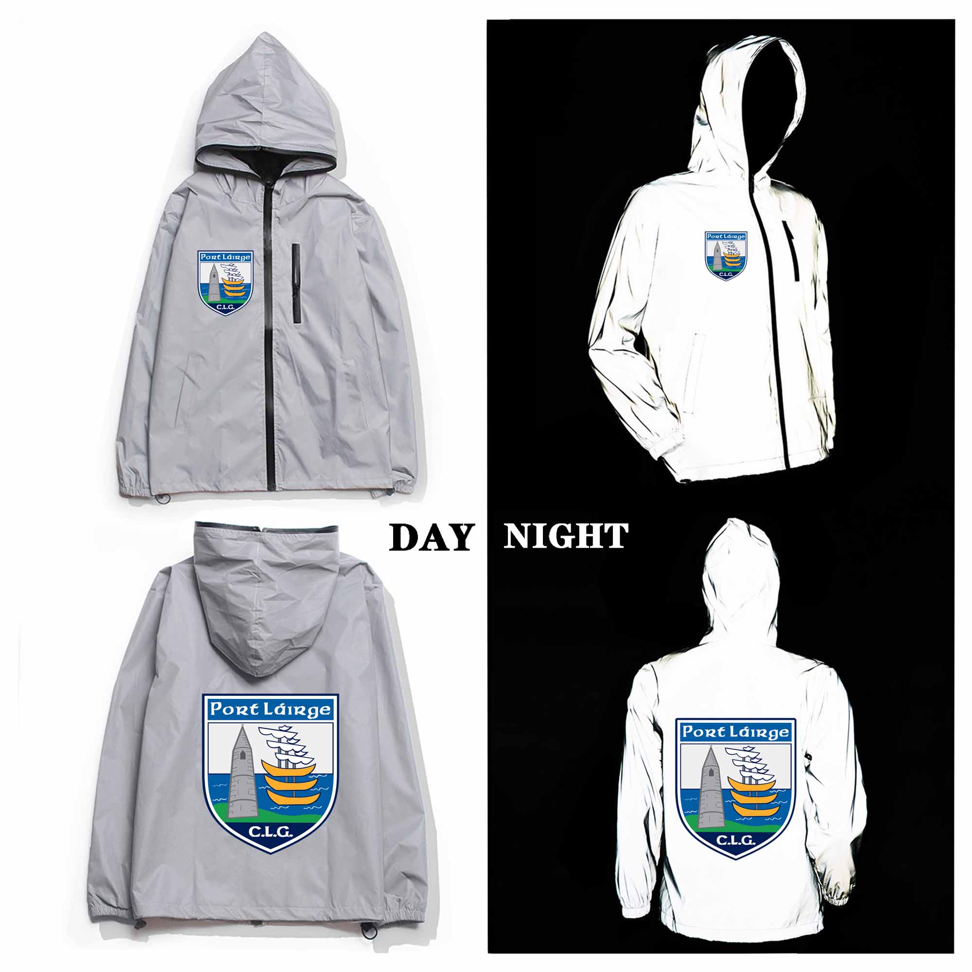 Waterford GAA Crest Reflective Jacket Waterford GAA Crest Reflective Jacket