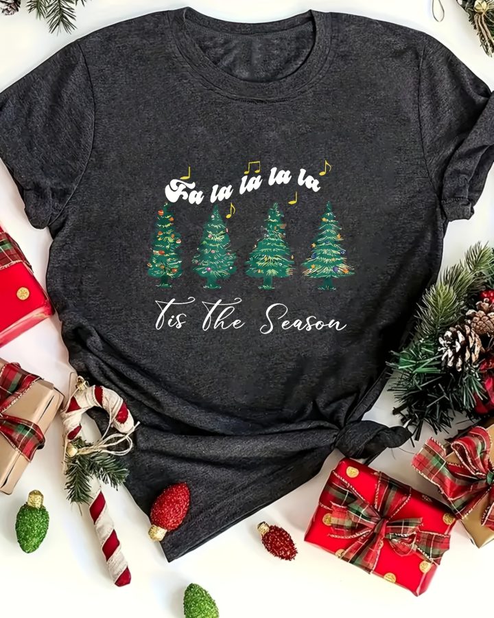 Celtic Tree & Music Print T-Shirt