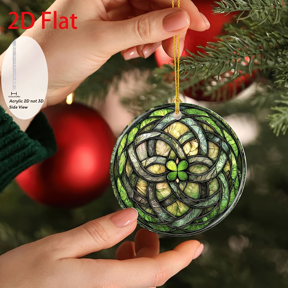2D Celtic Knot Christmas Tree Ornament 2D Celtic Knot Christmas Tree Ornament