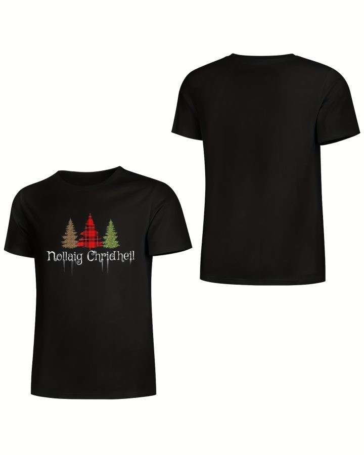 Irish Christmas Plaid Tree T-Shirt Irish Christmas Plaid Tree T-Shirt