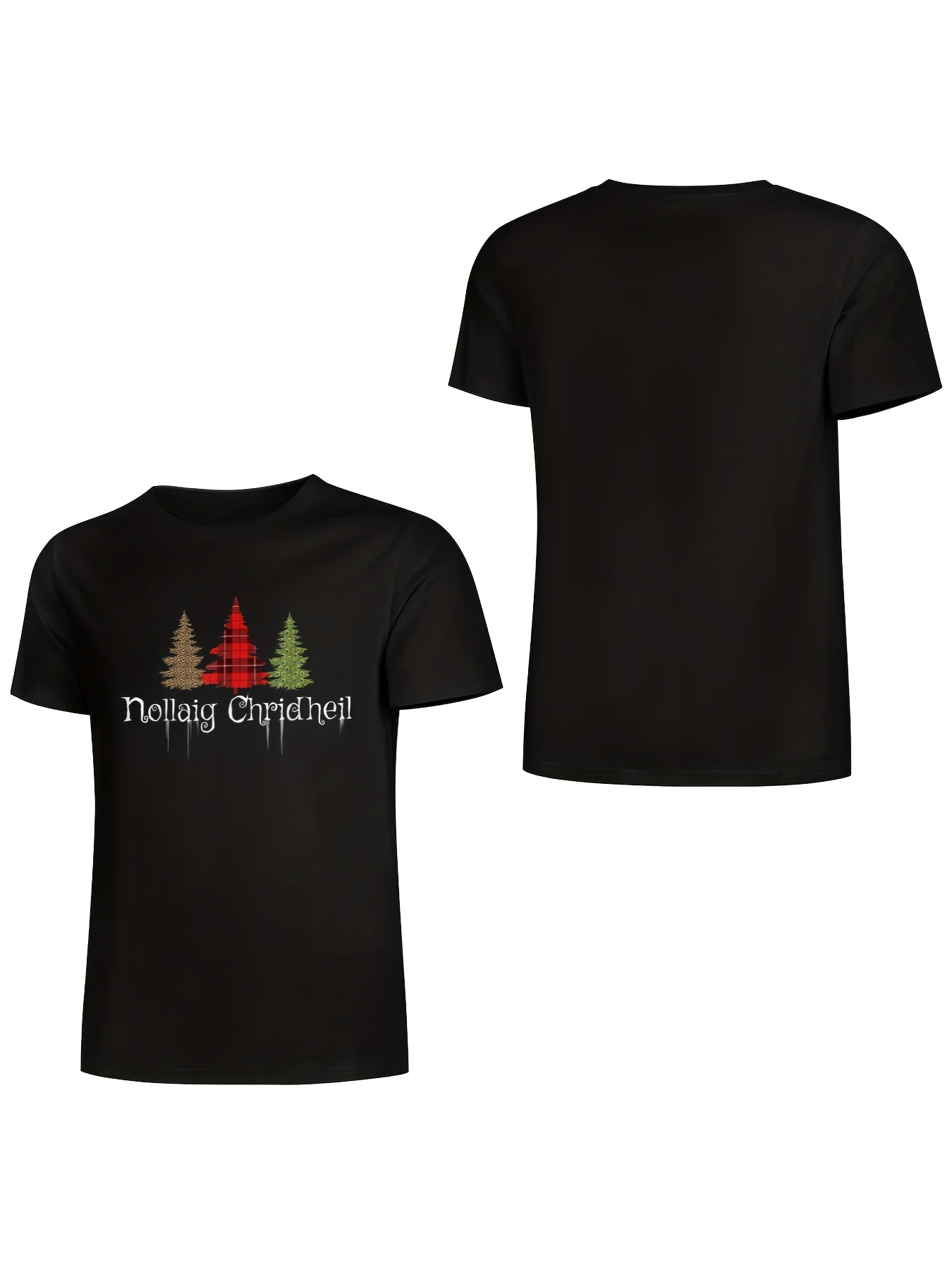 Irish Christmas Plaid Tree T-Shirt Irish Christmas Plaid Tree T-Shirt