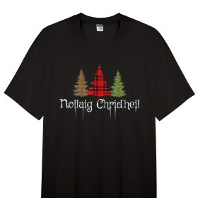 Irish Christmas Plaid Tree T-Shirt
