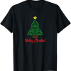 Celtic Knot Christmas Tree & Nollaig Chridheil Scottish T-Shirt