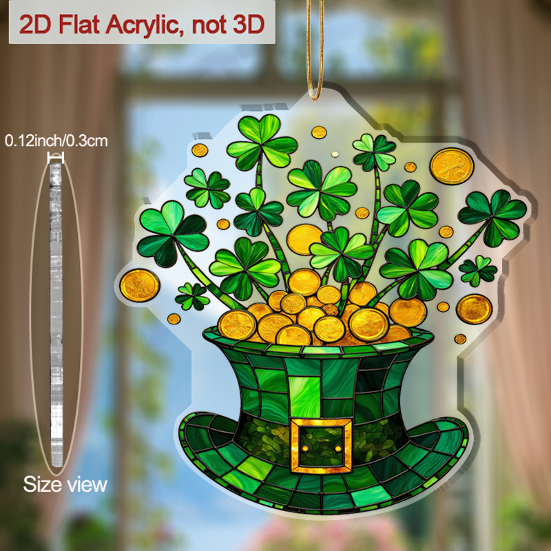 2D St. Patrick’s Day Clover Hat Ornament 2D St. Patrick’s Day Clover Hat Ornament