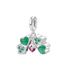 S925 Four Leaf Clover Lucky Charm Bead