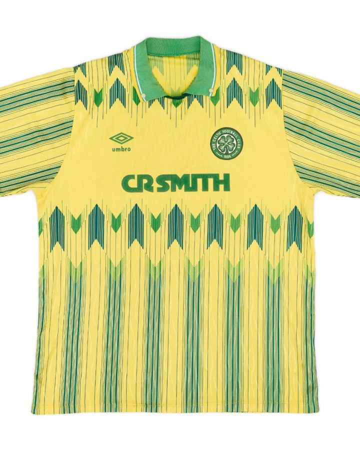 Celtic 1989-91 Yellow Away Jersey
