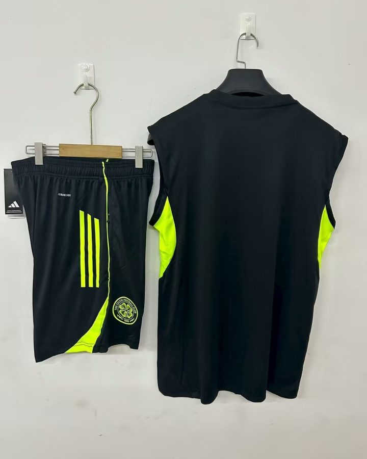 Celtic 2025-26 Black Sleeveless Adults Set