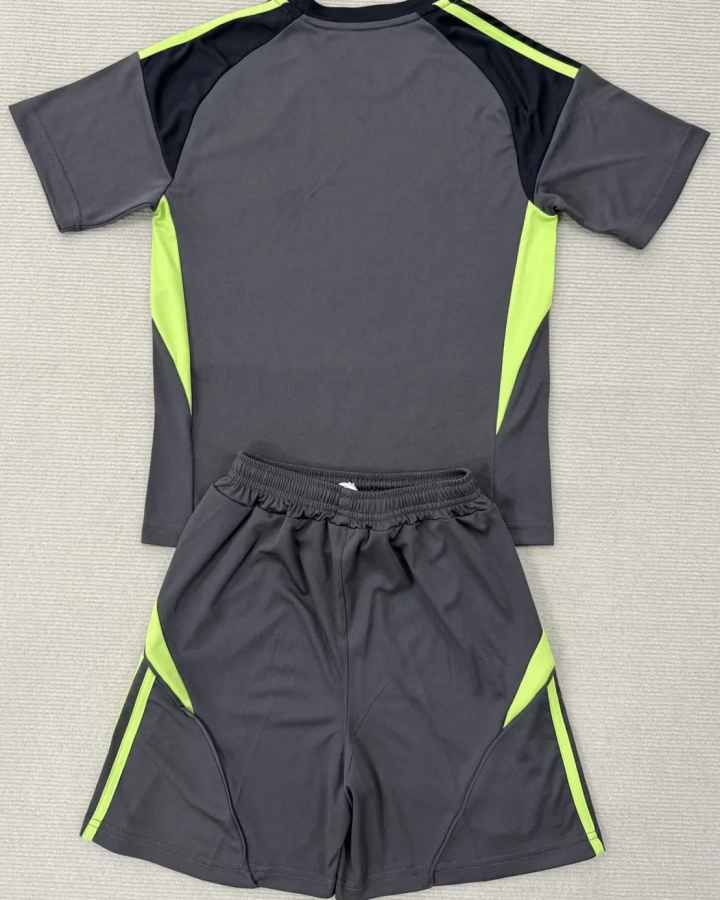 Celtic 2025-26 Gray Black Goalkeeper Kids Kit