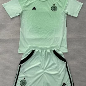Celtic 2025-26 Green Goalkeeper Kids Kit