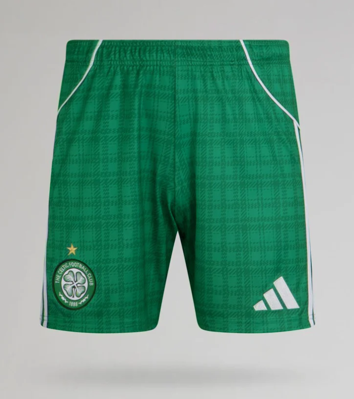 Celtic 2025-26 Green Home Shorts