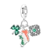 St. Patrick's Day Shamrock Leprechaun Charms Bead