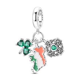 St. Patrick's Day Shamrock Leprechaun Charms Bead