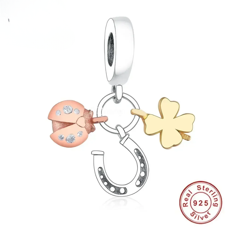 FC Jewelry Fit Original Charm Bracelet 925 Silver Irish Shamrock Clover Faith Bead FC Jewelry Fit Original Charm Bracelet 925 Silver Irish Shamrock Clover Faith Bead