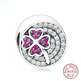 Silver Irish Shamrock Clover Faith Bead For Making Women