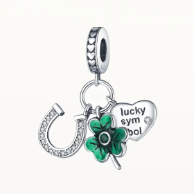 S925 Lucky Clover Jewelry Bead