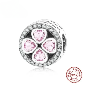 Silver Irish Shamrock Clover Faith Charm Bead