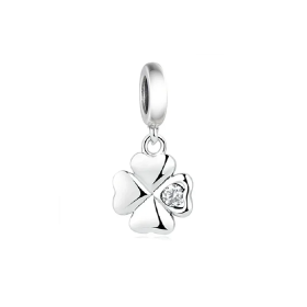 FC Jewelry 925 Silver Shamrock Clover Charm Bracelet
