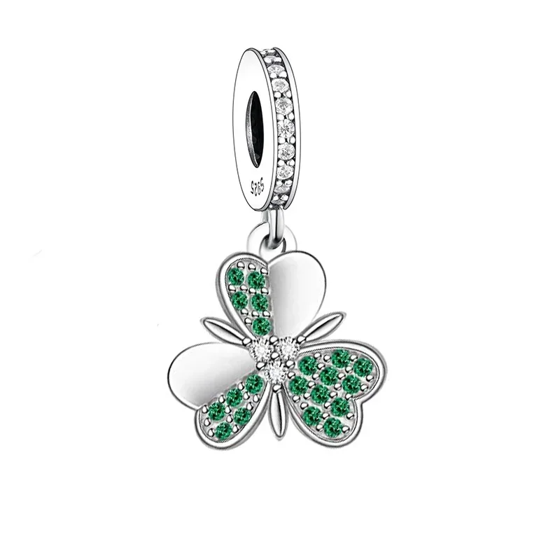Silver Irish Shamrock Clover Lucky Bead Silver Irish Shamrock Clover Lucky Bead
