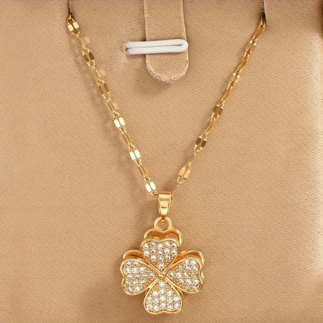 Bohemian Four-Leaf Clover Necklace Bohemian Four-Leaf Clover Necklace