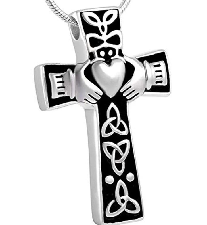 Celtic Cross Urn Necklace