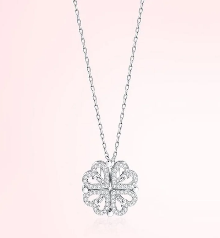 Women’s Zircon Four-Leaf Clover Necklace