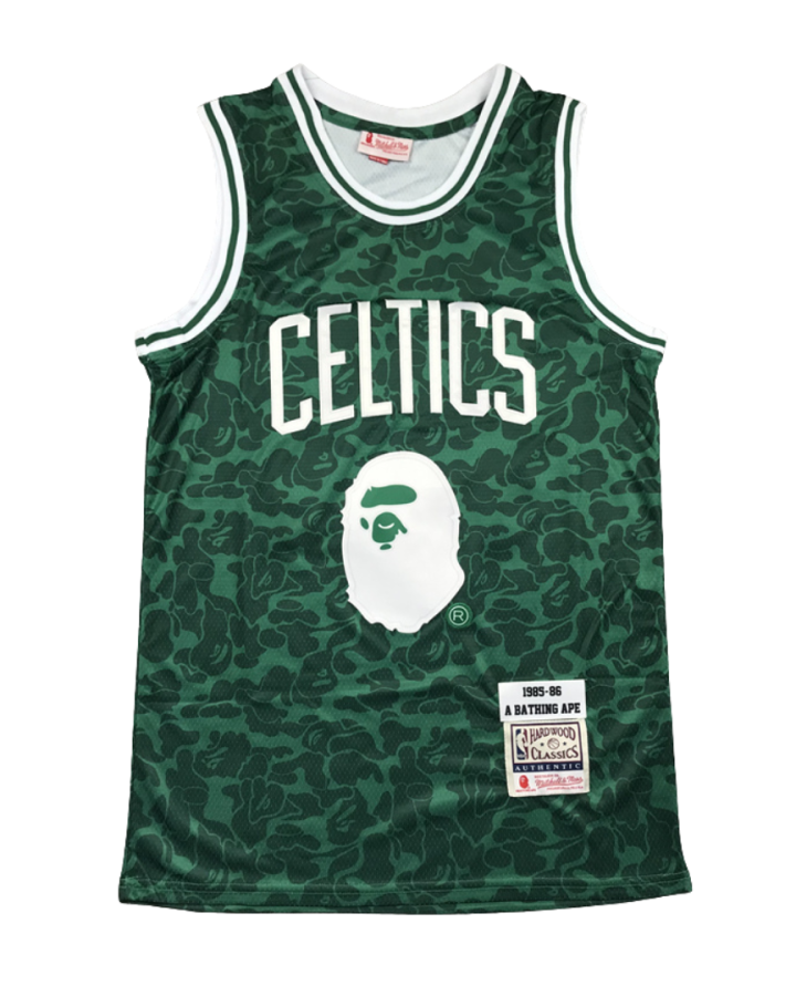 Boston Celtics BAPE x Hardwood Classics 1985-86 Jersey