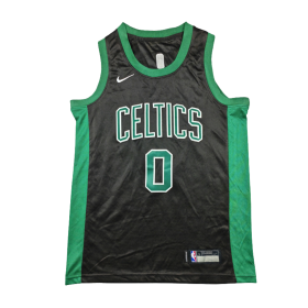 Boston Celtics Black City Nike Edition 2021-22 Green And Black Jersey #0
