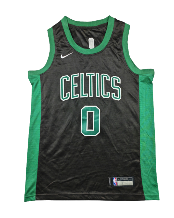 Boston Celtics Black City Nike Edition 2021-22 Green And Black Jersey #0