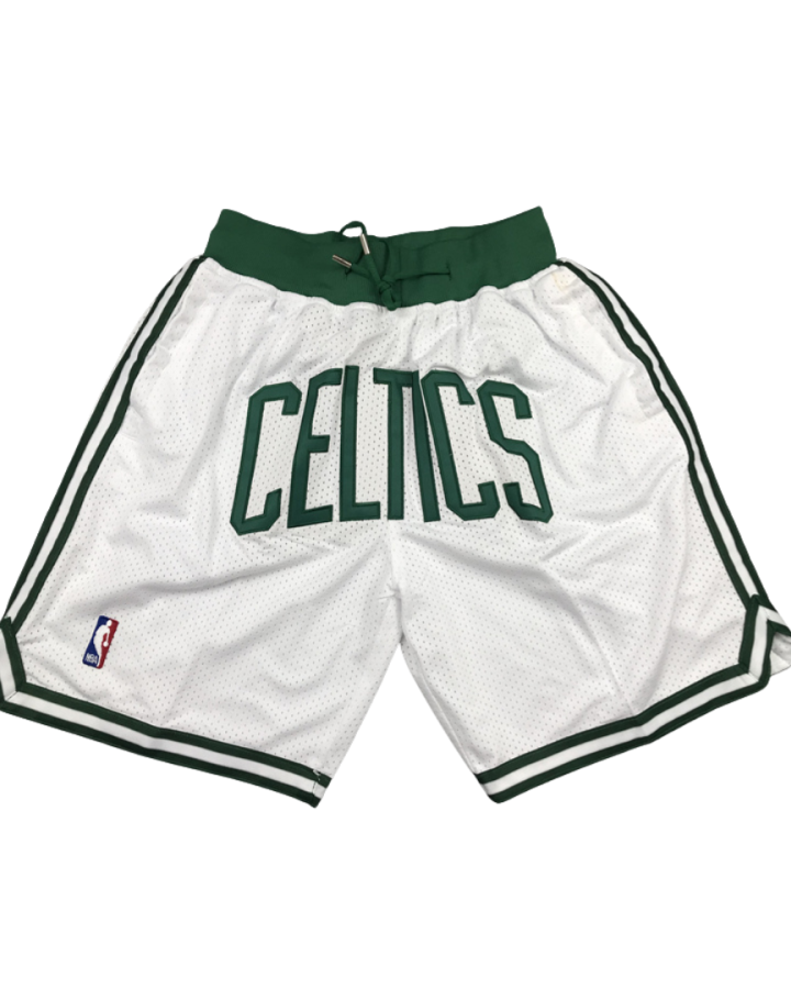 Boston Celtics "CELTICS" Design 2022-2023 White Shorts