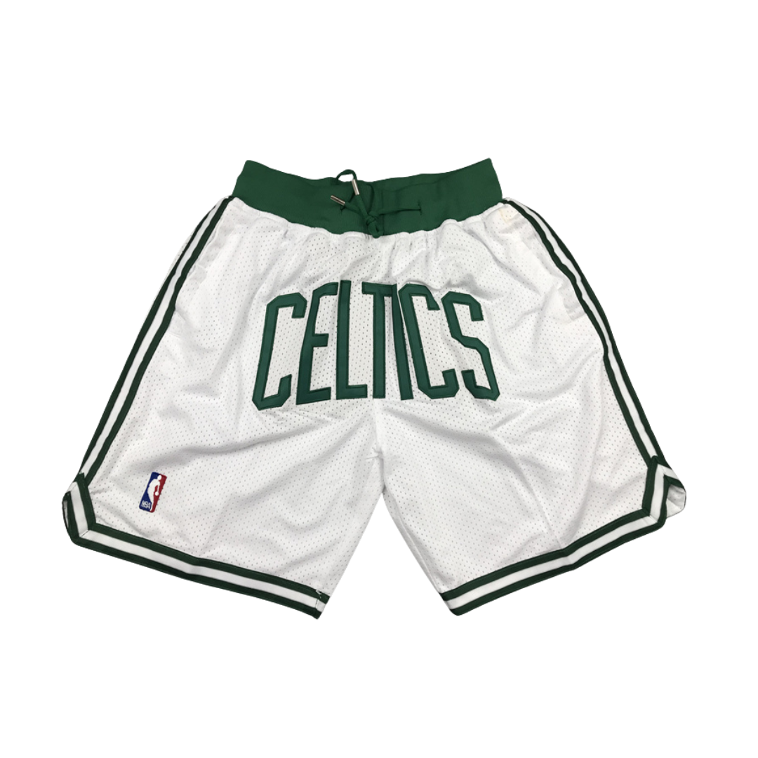 Boston Celtics "CELTICS" Design 2022-2023 White Shorts Boston Celtics "CELTICS" Design 2022-2023 White Shorts